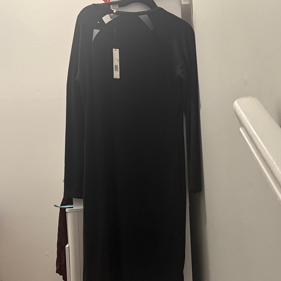 T Tahari Elegant Black Long Sleeve Dress - Picture 1 of 4